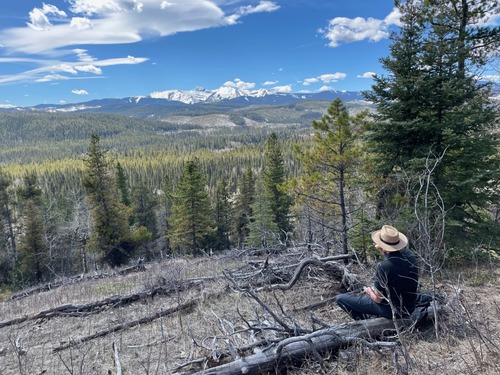 Paul taking in the view at our lunch stop
