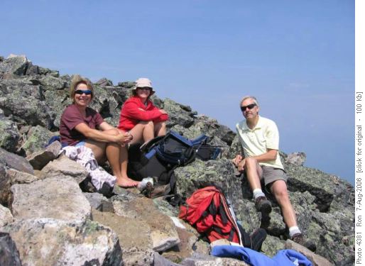 Mt. St. Piran group: {206 Barb Mitchell}, {1017 Marietta Lalonde}, {177 Ron Hunter}