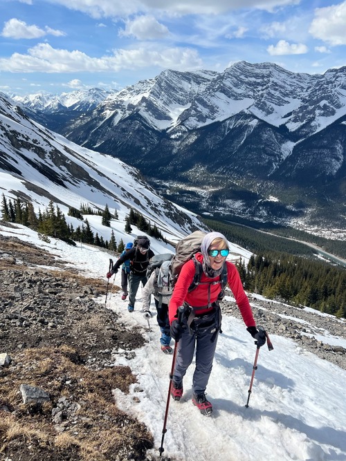 Happy hikers