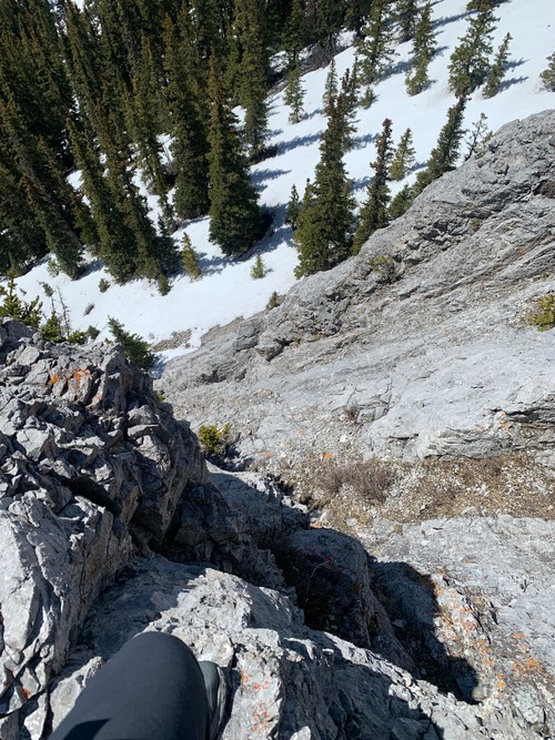 Cliff on south side of first Twin Peak