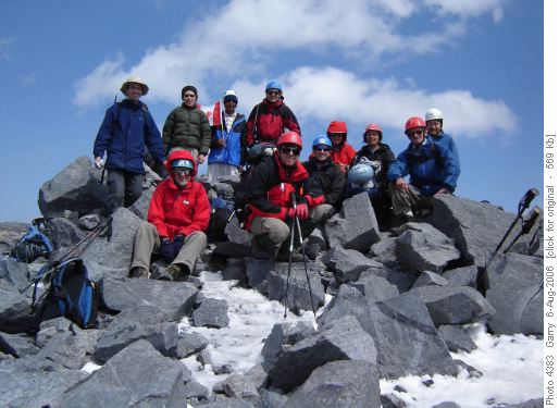 Wally's group on Mount Temple