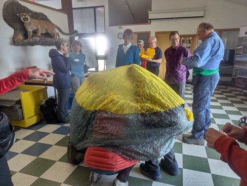 Trying out a Siltarp as an emergency shelter