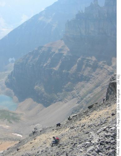 Descending Mount Temple