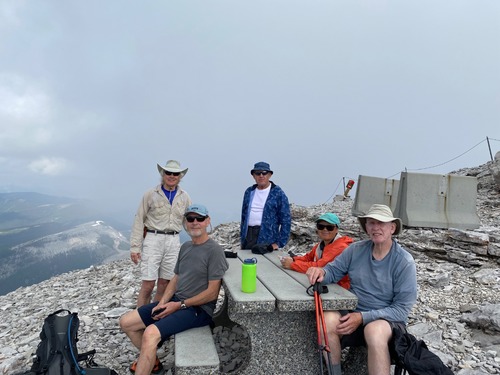 Lunch with thick cloud to the north 