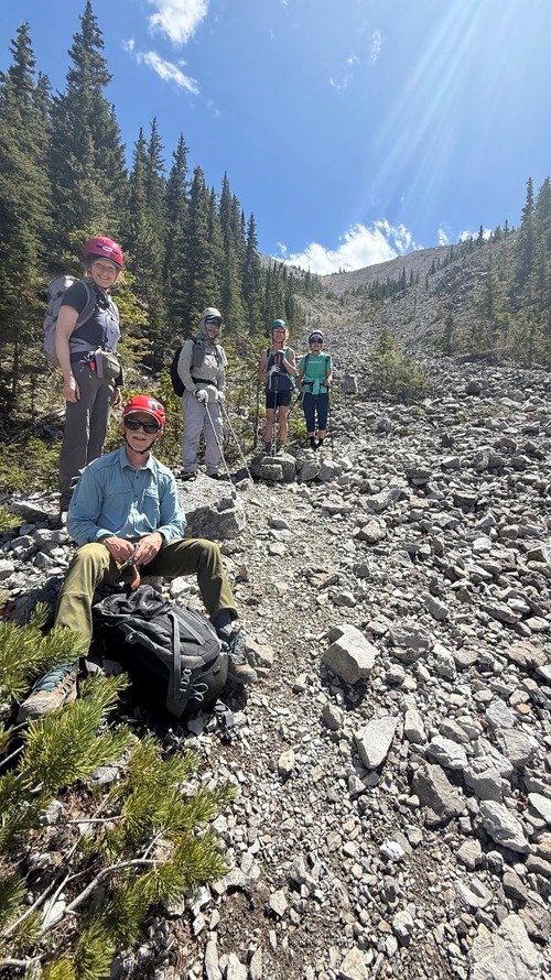 Descent gully (from the col between the south and west peak)