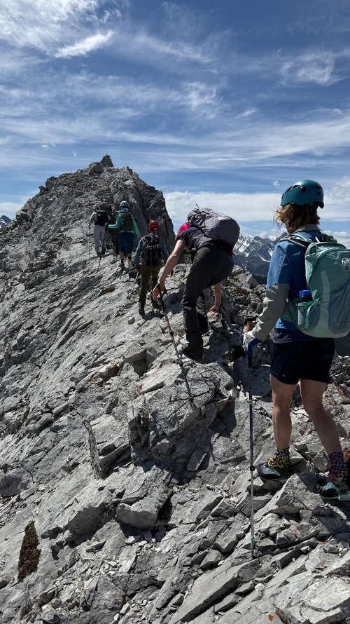 Heading to the south summit