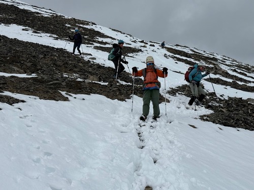 and...a quick exit off the ridge...