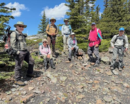 Ready to descend the south end of Powderface Ridge