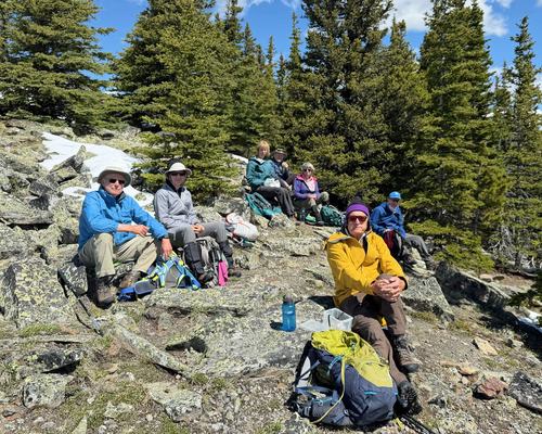 Lunch break on Powderface Ridge