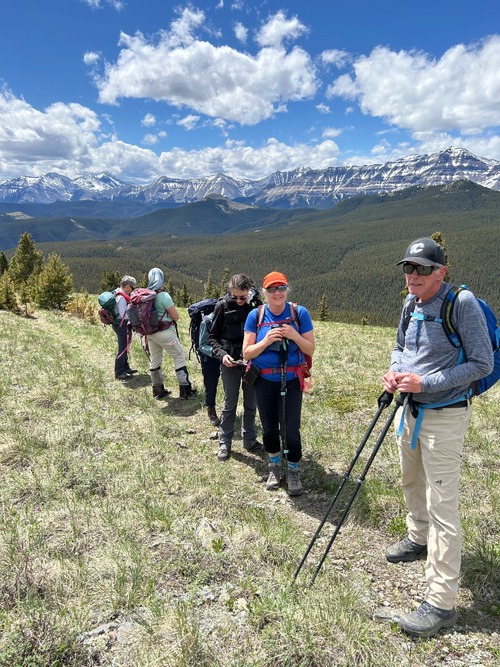 Upper part of trail to Volcano Ridge. 
