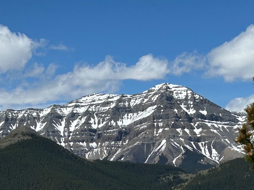 Looking west.