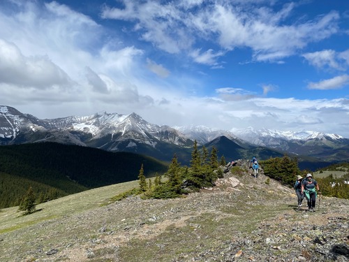 Arriving at the highest hill