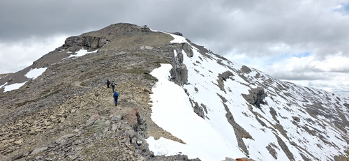 The final 200 m to the summit.