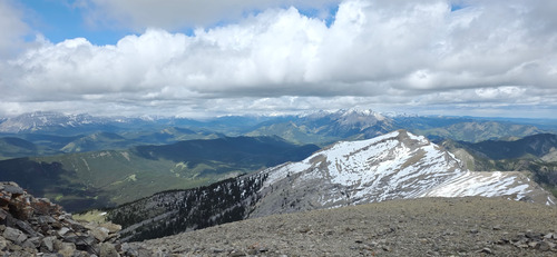 View looking north from summit.