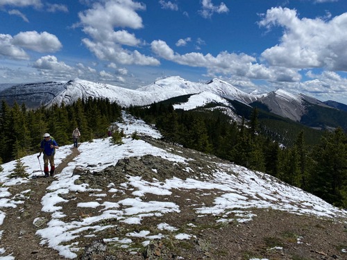 Still awfully snowy behind us