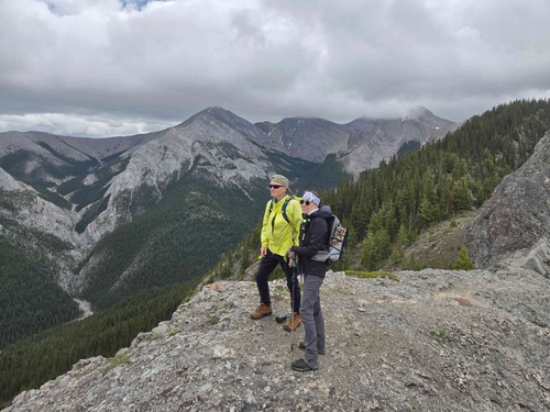 Jim and Kate at our turnaround point on the ridge