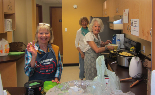 The backroom gals: Boss Barbara and egg chefs Ginger & Carolyn