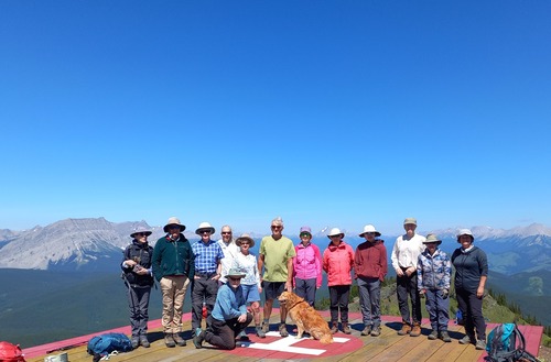 Our group on the helipad 