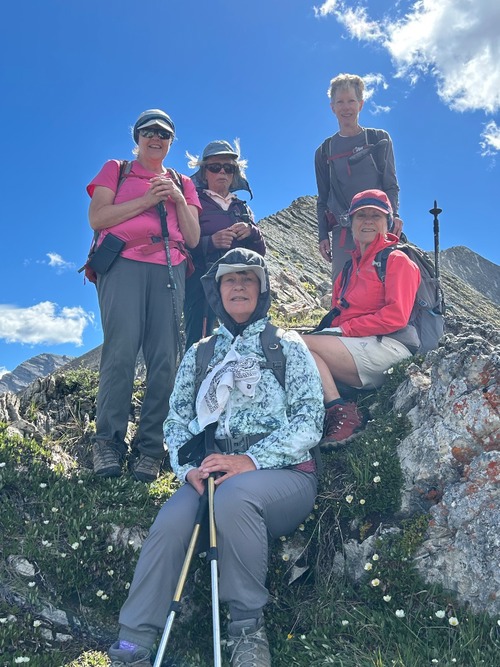 Our high point on Lineham Ridge.
