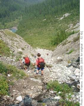 scrambler's shortcut from 3rd to 1st lake