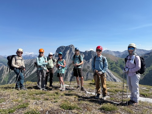 On the ridge, minus Chip the photographer