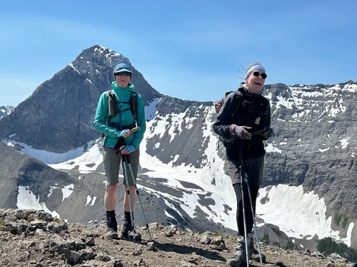 Making merry, along the ridge. 