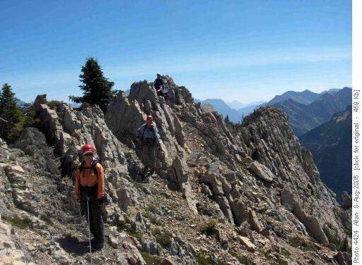 Mt. Crandell - short roping Mt. Crandell - short roping