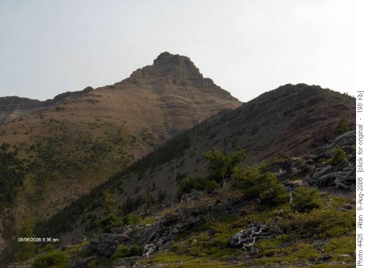 Mt Galwey, trail across face