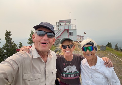 Carl, Cathy and Alda at Carbondale fire lookout