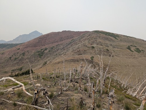 The final slopes to the east peak.