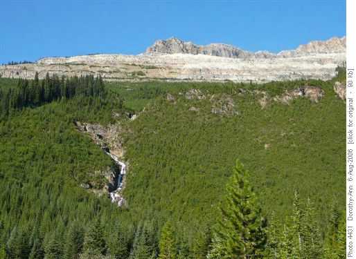 Start of Iceline Trail from Whiskey Jack Hostel