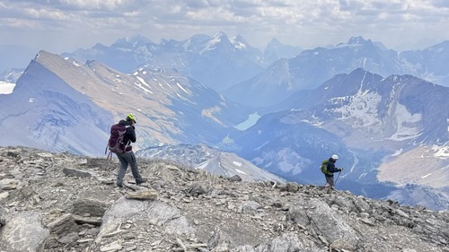 Heading down
