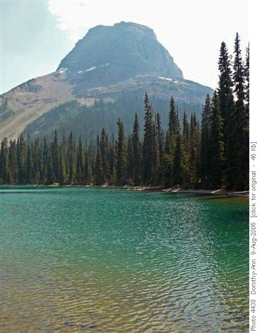 Yoho lake below Wapta Mtn.