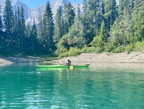 Dave enjoying the still waters 