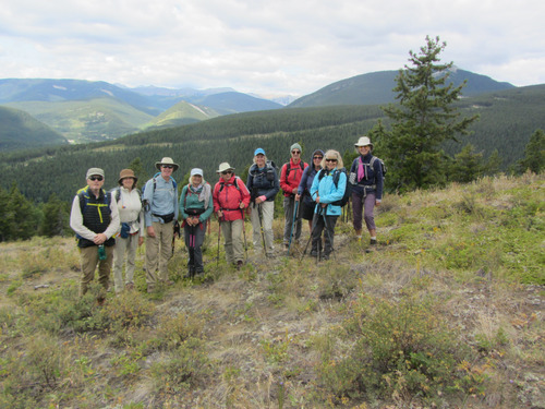 Groupshot at the high point (and our lunch spot)