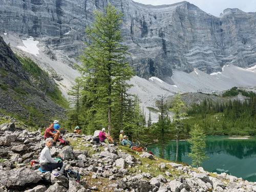 Lunch at the second Memorial Lake