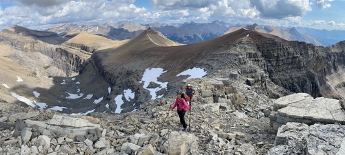 Approaching Castle's highest summit