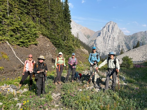 As we start into the meadows. 