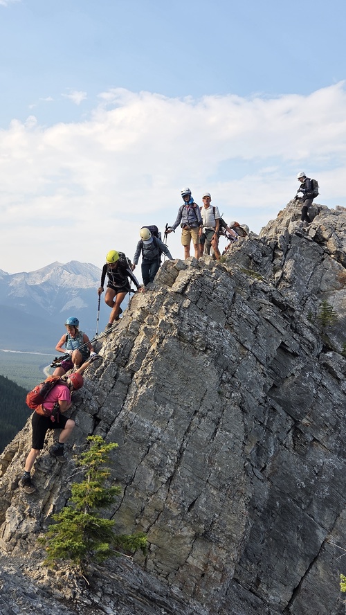 Negotiating the crux on the first bump