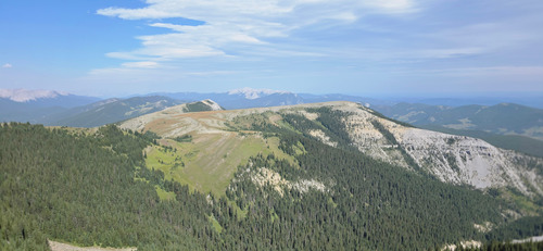 Views looking north from our highpoint
