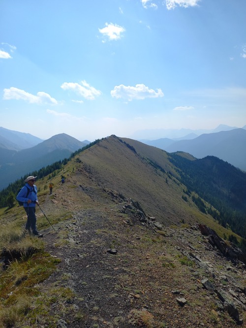 Smoky views to the south