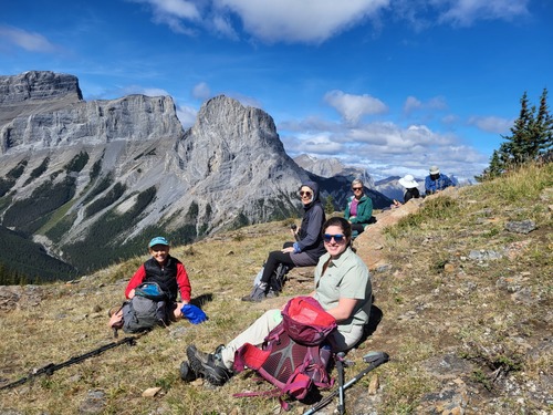 Lunch below the three sisters