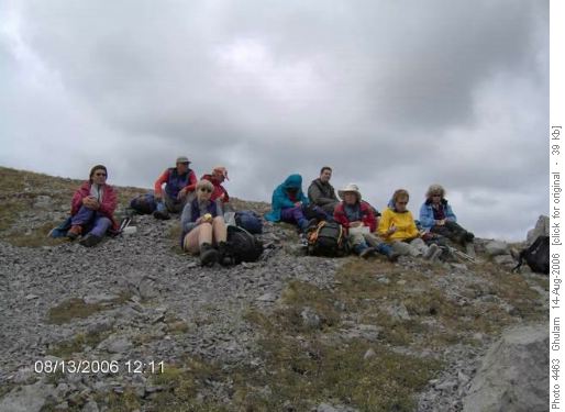 Lunch on un-named peak