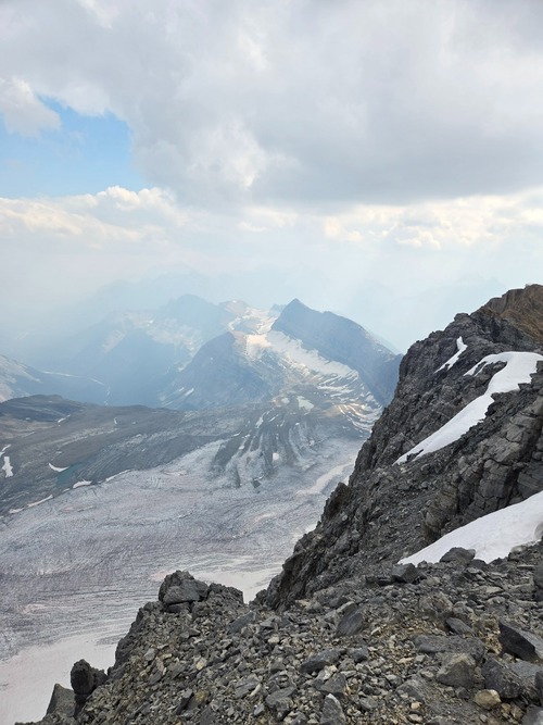 The Bath Glacier from near the summit of Mount Daly.
