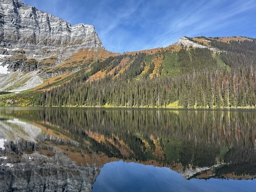 Sarrail Ridge reflection in Rawson Lake