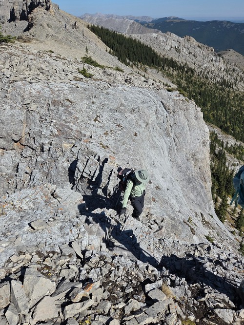 Bill crossing the notch.