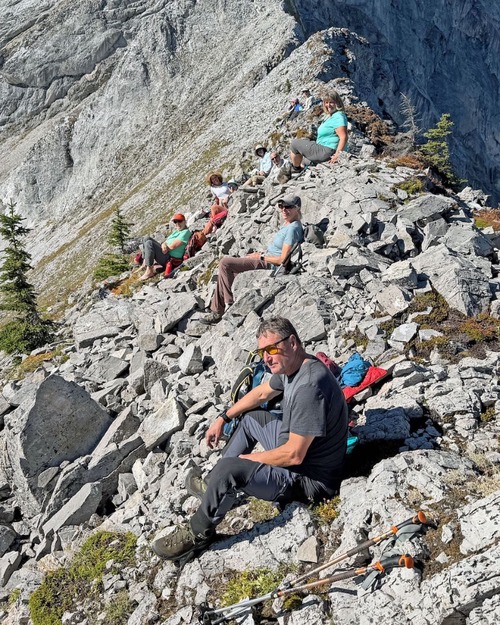 Lunch on the ridge north of Running Rain Lake
