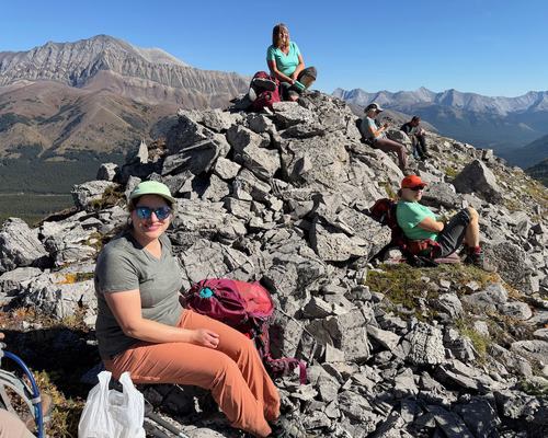 Lunch on the ridge north of Running Rain Lake
