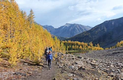 A much improved new trail into the cirque.