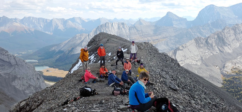 Our team on the summit of Snow Peak